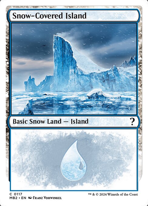 Snow-Covered Island highlighted card art