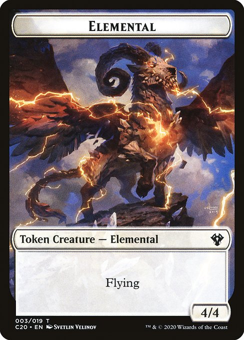 Elemental from Commander 2020 Tokens