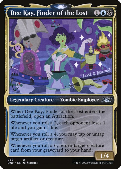 Dee Kay, Finder of the Lost highlighted card art