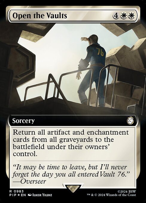 Open the Vaults highlighted card art