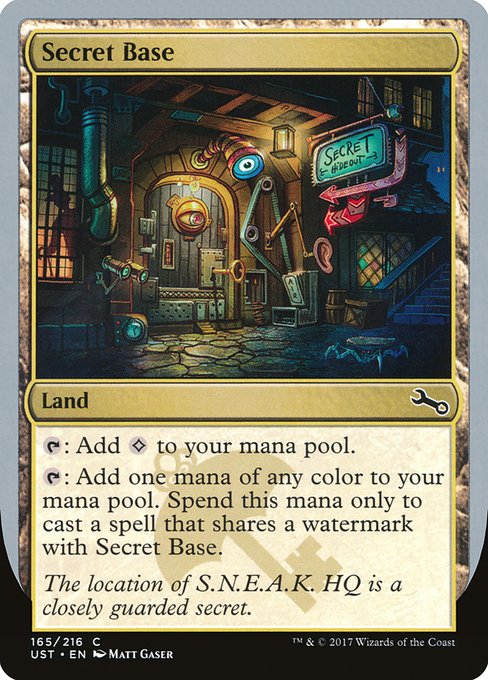 Secret Base highlighted card art