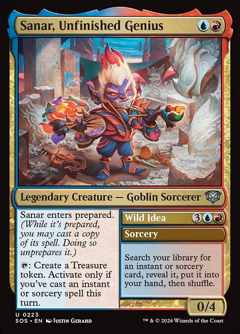 Sanar, Unfinished Genius // Wild Idea from Secrets of Strixhaven