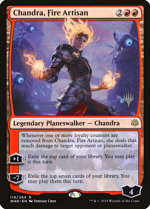 Chandra, Fire Artisan from War of the Spark Promos