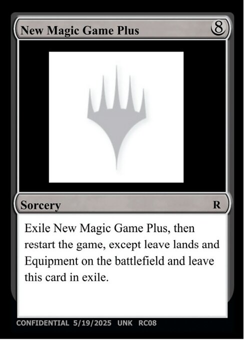 New Magic Game Plus highlighted card art