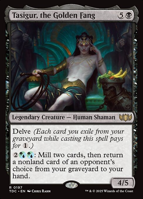 Tasigur, the Golden Fang highlighted card art
