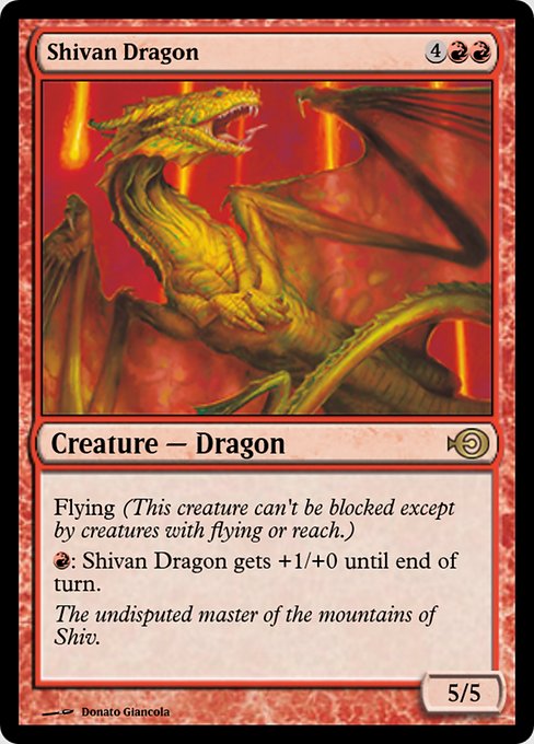 Shivan Dragon from Magic Online Promos