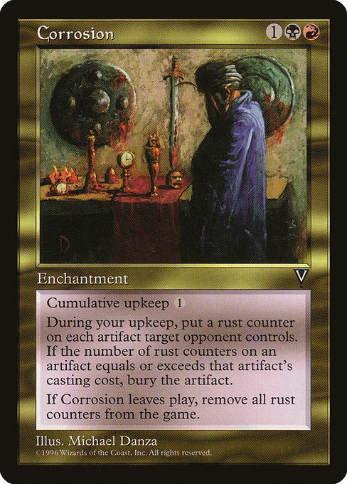 Corrosion highlighted card art
