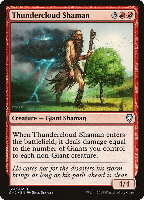 Thundercloud Shaman highlighted card art
