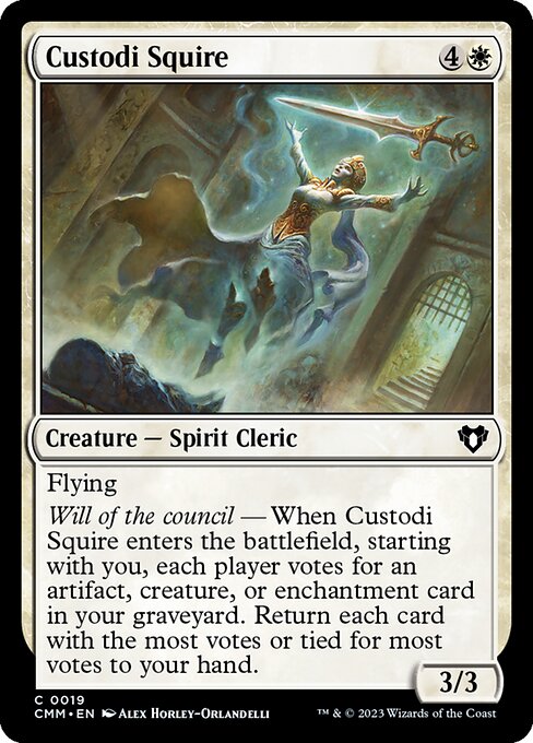 Custodi Squire from Commander Masters