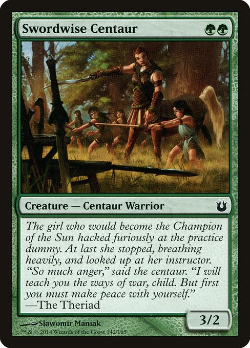 Swordwise Centaur highlighted card art