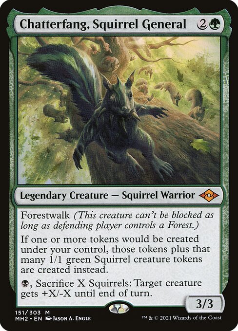 Chatterfang, Squirrel General from Modern Horizons 2