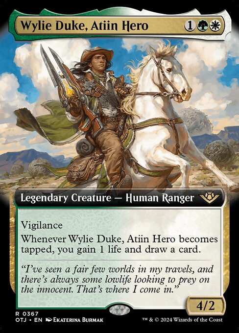 Wylie Duke, Atiin Hero highlighted card art