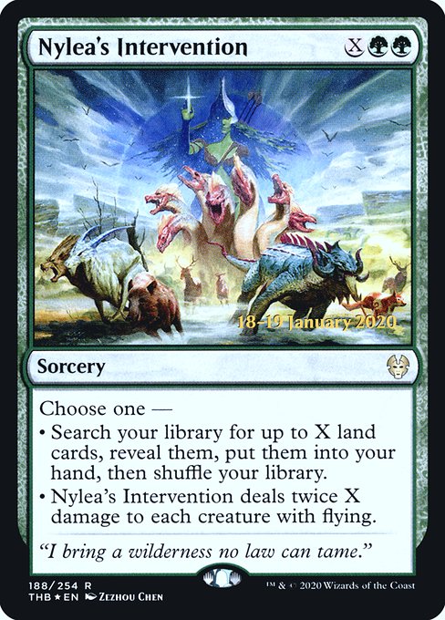 Nylea's Intervention from Theros Beyond Death Promos