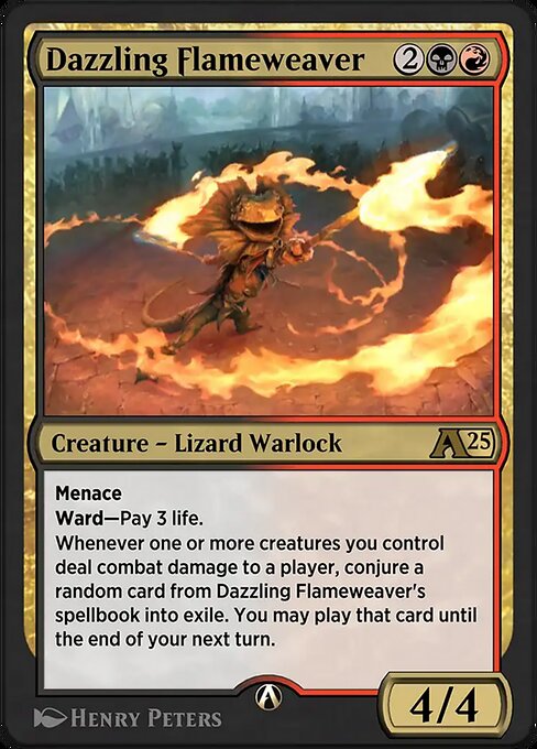 Dazzling Flameweaver highlighted card art