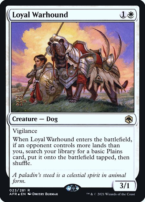 Loyal Warhound from Adventures in the Forgotten Realms Promos