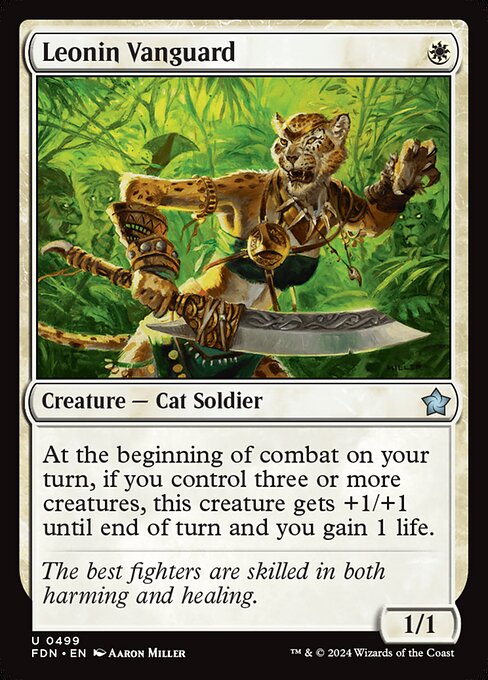 Leonin Vanguard highlighted card art