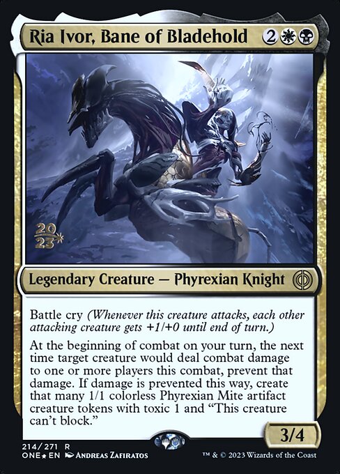 Ria Ivor, Bane of Bladehold from Phyrexia: All Will Be One Promos