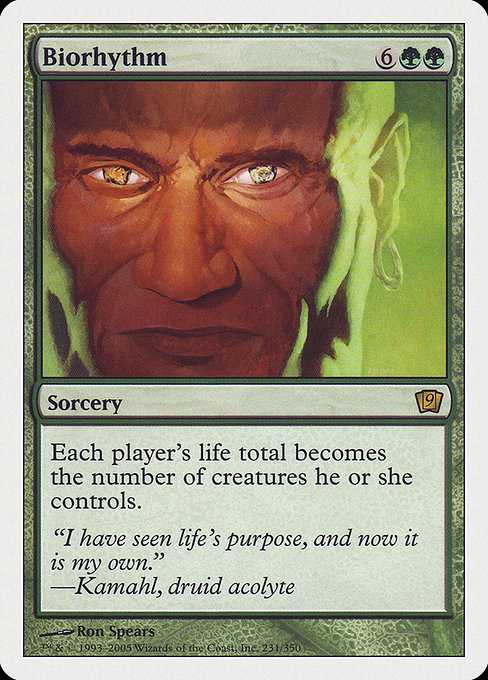 Biorhythm highlighted card art