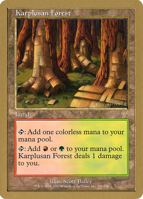Karplusan Forest from World Championship Decks 2001