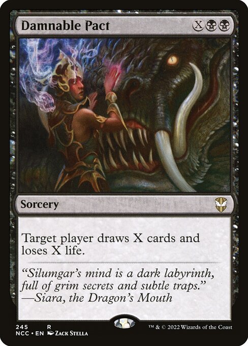 Damnable Pact highlighted card art