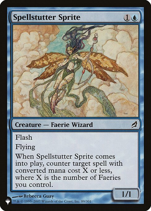 Spellstutter Sprite highlighted card art