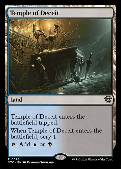 Temple of Deceit from Outlaws of Thunder Junction Commander