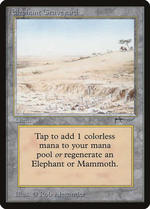 Elephant Graveyard from Arabian Nights