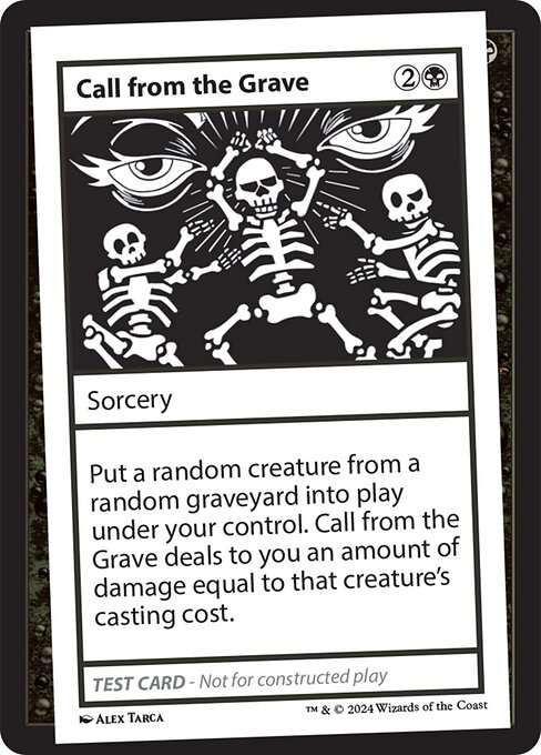 Call from the Grave highlighted card art