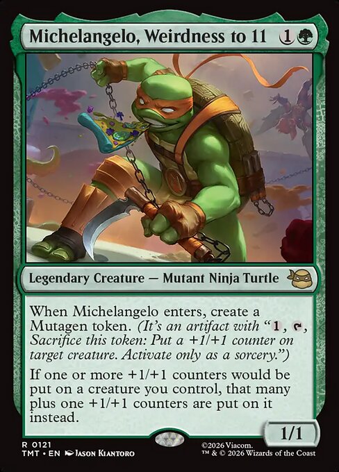 Michelangelo, Weirdness to 11 from Teenage Mutant Ninja Turtles