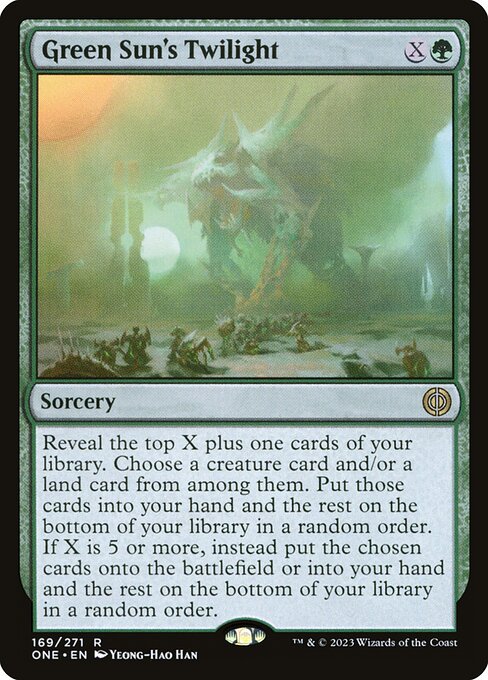 Green Sun's Twilight from Phyrexia: All Will Be One