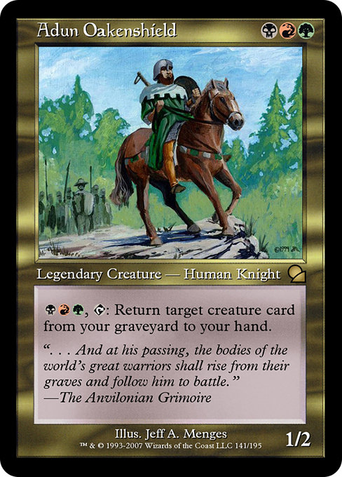 Adun Oakenshield highlighted card art