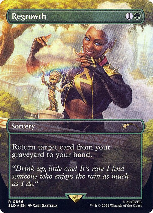 Regrowth highlighted card art