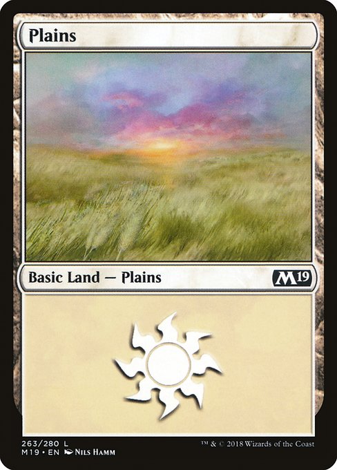 Plains from Core Set 2019
