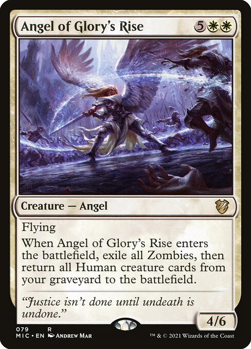 Angel of Glory's Rise highlighted card art
