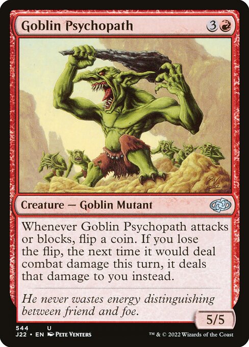 Goblin Psychopath highlighted card art