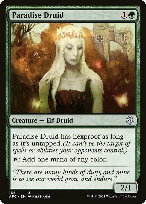 Paradise Druid from Forgotten Realms Commander