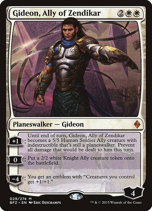 Gideon, Ally of Zendikar from Battle for Zendikar