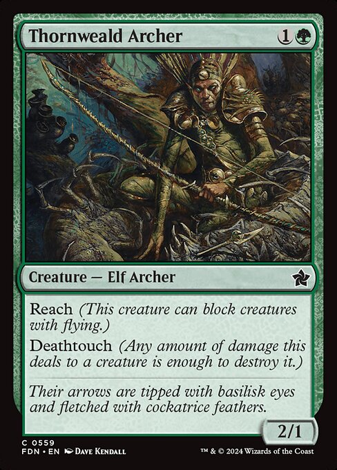 Thornweald Archer highlighted card art