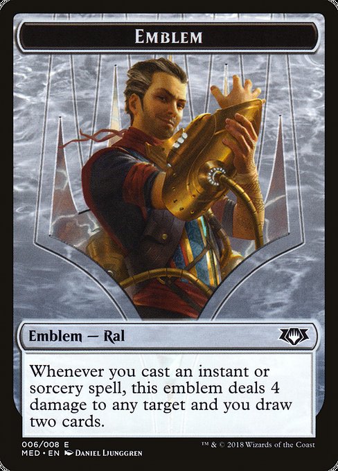 Ral, Izzet Viceroy Emblem from Mythic Edition Tokens