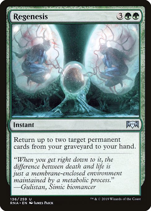 Regenesis highlighted card art