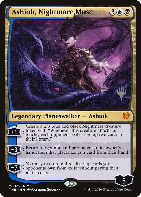 Ashiok, Nightmare Muse from Theros Beyond Death Promos