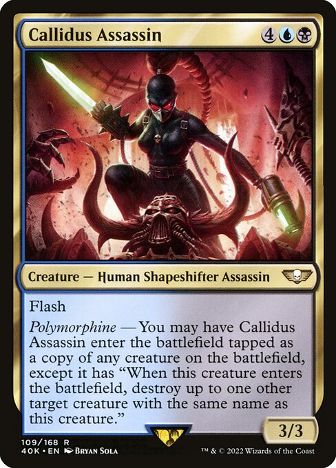 Callidus Assassin highlighted card art
