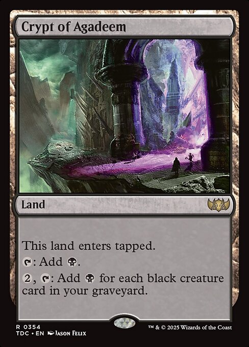 Crypt of Agadeem highlighted card art