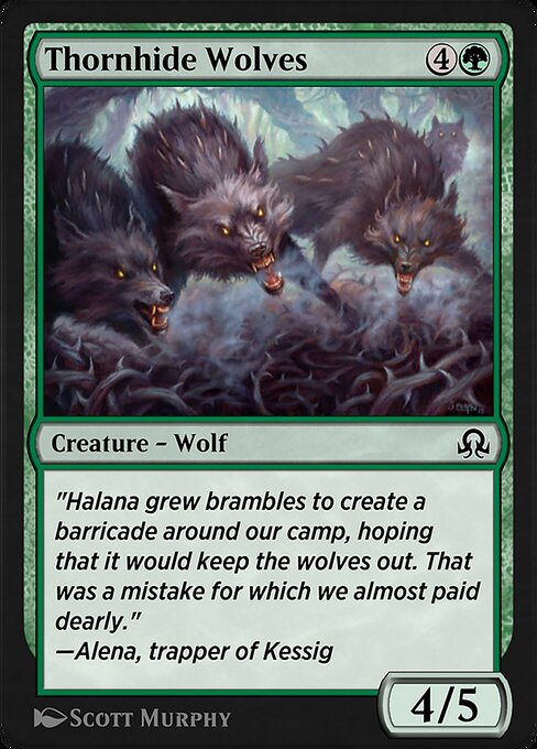 Thornhide Wolves highlighted card art