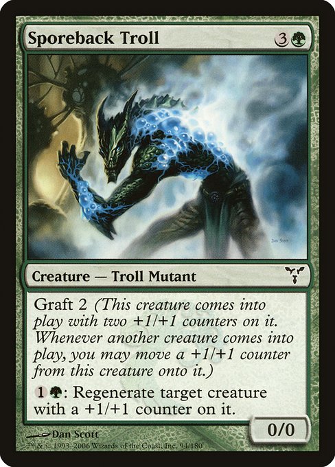 Sporeback Troll highlighted card art