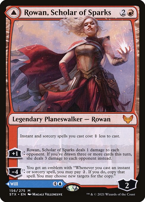 Rowan, Scholar of Sparks // Will, Scholar of Frost from Strixhaven: School of Mages