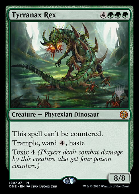 Tyrranax Rex from Phyrexia: All Will Be One Promos