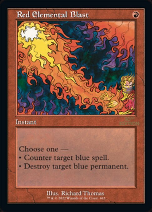 Red Elemental Blast highlighted card art