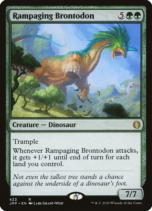 Rampaging Brontodon from Jumpstart