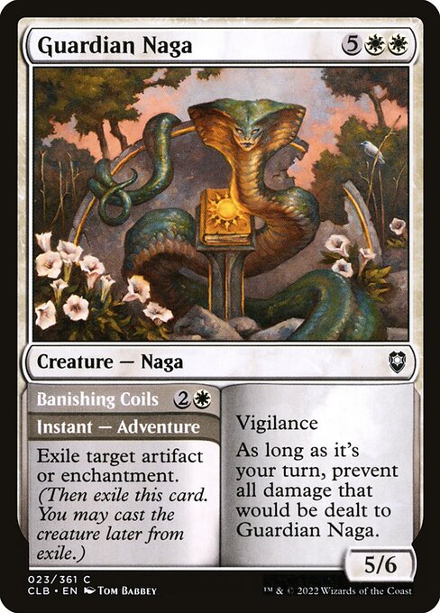Guardian Naga // Banishing Coils from Commander Legends: Battle for Baldur's Gate